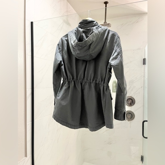 Blue Spring Universal Thread Parka Utility Rain Jacket - Picture 2 of 3